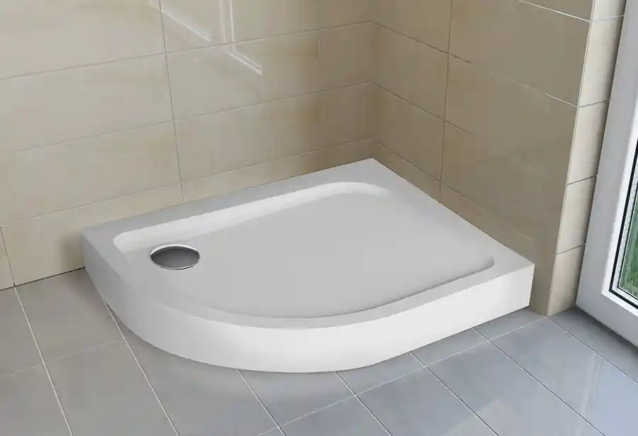 Szezonális akció H2O Nero E 100x80x14 cm aszimmetrikus zuhanytálca jobbos 12323H2O