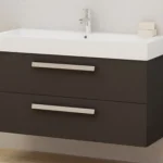 Tboss Leon 100 1M/1CS fürdőszobabútor alsó szekrény mosdóval (magasfényű fehér színben)Tboss Legnépszerűbb
