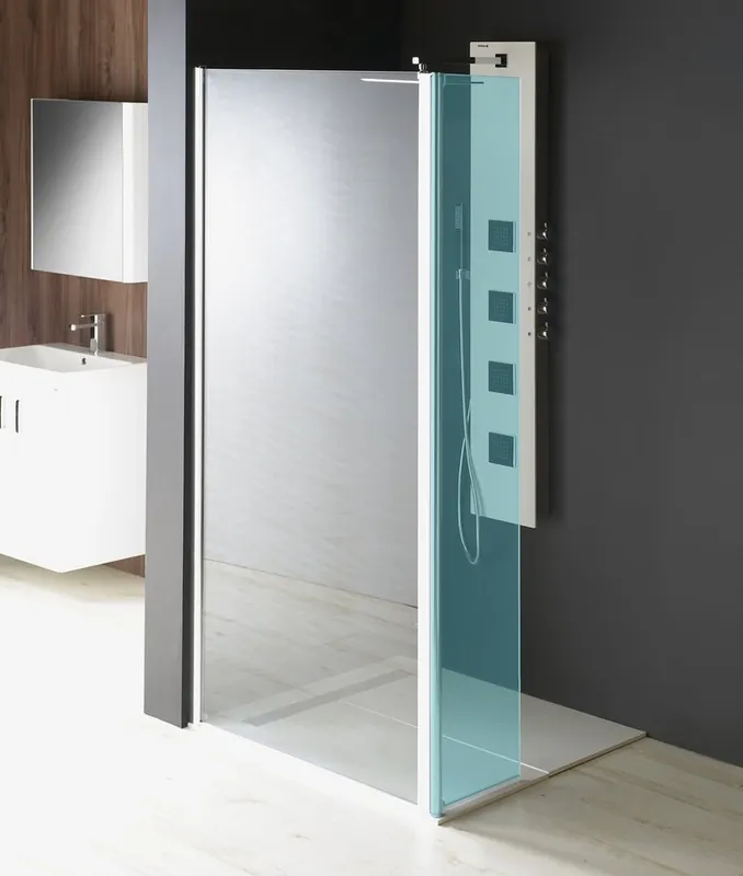 Sapho POLYSAN MODULAR 900 L típusú 2/1 fix zuhanyfal, ajtós változat, króm MS3A-90Polysan Népszerű