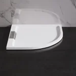 Expressz szállítás Wasserburg PETRA 80x80 íves öntött műmárvány zuhanytálca, fehér 2503-80Wasserburg