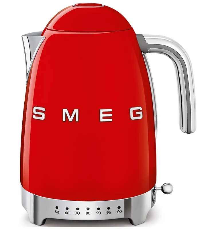 Nézd meg most SMEG retro vízforraló hőmérséklet szabályzóval, piros KLF04RDEUSMEG