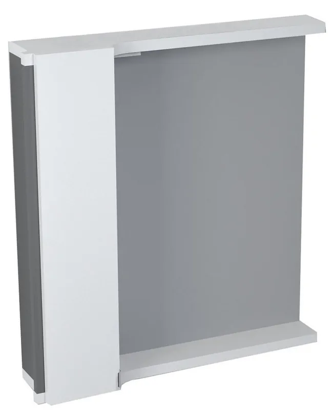 Legjobb ár Sapho PULSE 75 balos tükrösszekrény LED világítással, fehér/antracit PU077-3034Sapho