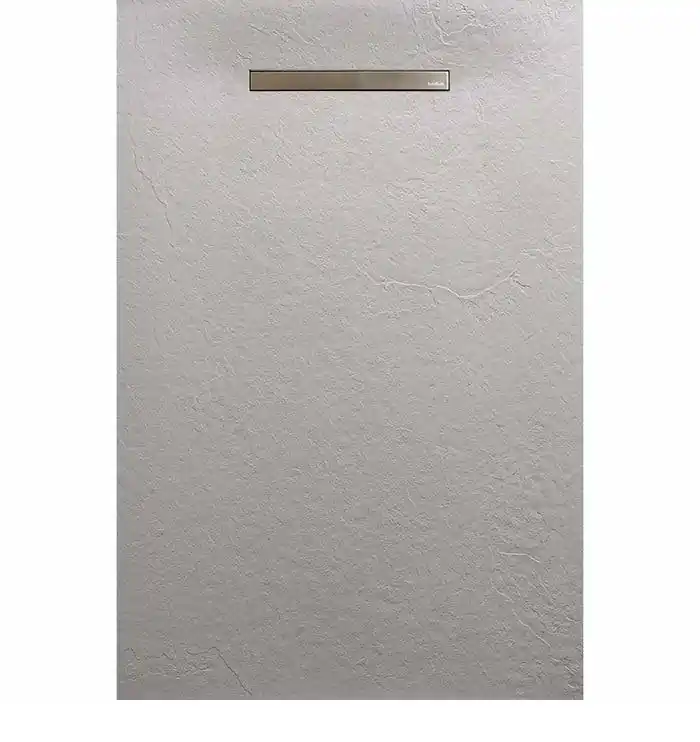 Kedvezmény AREZZO design SOLIDSoft zuhanytálca 206x100 cm, BETON, egyenes lefolyóval AR-100206LINCArezzo Design