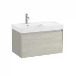 Nézd meg most Roca Ona 80 cm fürdőszoba bútor balos mosdóval, világos tölgy A851720512Roca