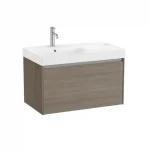 Roca Ona 80 cm fürdőszoba bútor balos mosdóval, sötét szilfa A851720511Roca Utolsó esély