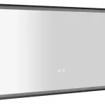 Bestseller Sapho SORT 120x60cm tükör LED világítással, matt fekete SJ120Sapho