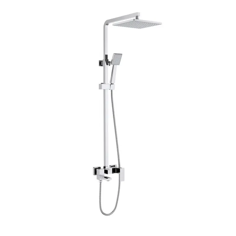 AREZZO design CUBEFIELD zuhanyrendszer kádbeömlővel, króm AR-4412CRArezzo Design Korlátozott ajánlat