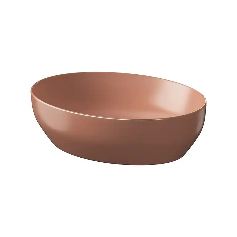 Cersanit Larga pultra ültethető mosdótál 50x38 cm, matt tégla vörös K677-053Cersanit Utolsó esély