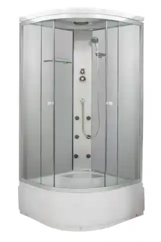 Rendeld meg most Sanotechnik Java hidromasszázs zuhanykabin, fehér hátfallal 90x90 cm PC55Sanotechnik