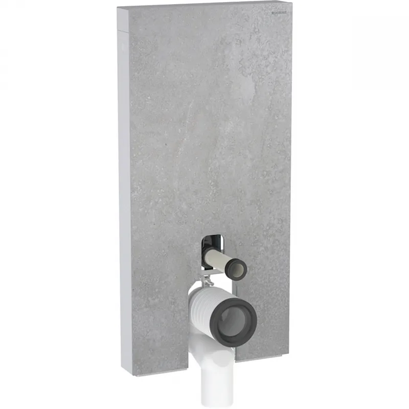 Vásárlói kedvenc Geberit Monolith Plus 101 szanitermodul talpon álló WC-hez, betonhatású kőanyag/alumínium 131.202.JV.7Geberit