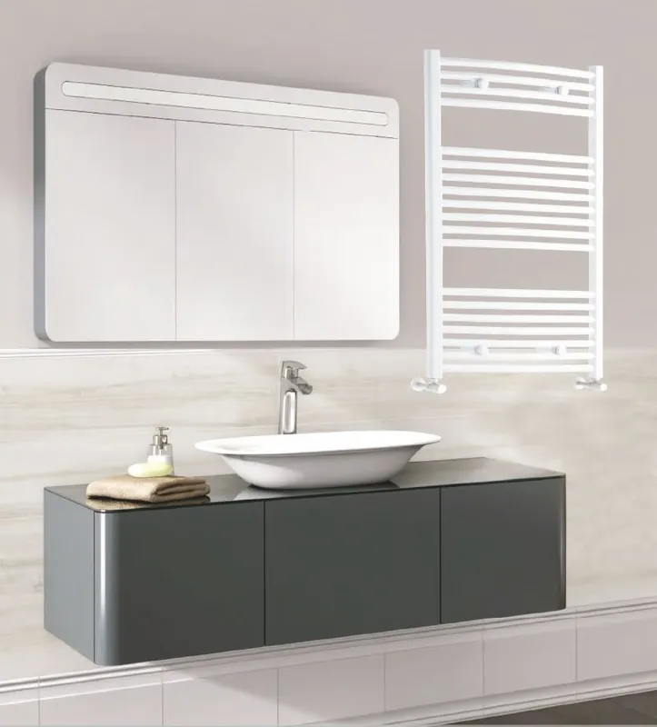 Technik Therm Angora törölközőszárító radiátor 500 mm x 700 mm, íves, fehér TTCSIA-500-700Technik Therm Gyors kiszállítás