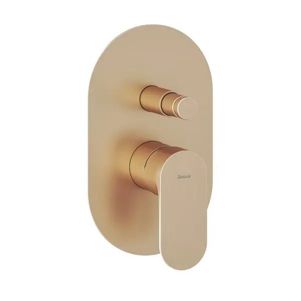 Alacsony ár Ravak Eleganta EL 061.60RGB.O2 Falba süllyesztet csaptelep, automatikus kétutas, belső egységgel, Rose Gold Brushed X070372Ravak