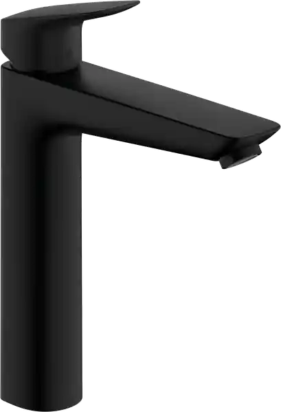 Hansgrohe Logis egykaros magasított mosdócsaptelep lefolyó-garnitúra nélkül, matt fekete 71091670Hansgrohe Végkiárusítás