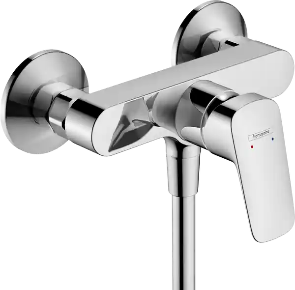 Végkiárusítás Hansgrohe Logis egykaros zuhanycsaptelep, falsíkon kívüli, kétféle átfolyási mennyiséggel, króm 71601000Hansgrohe