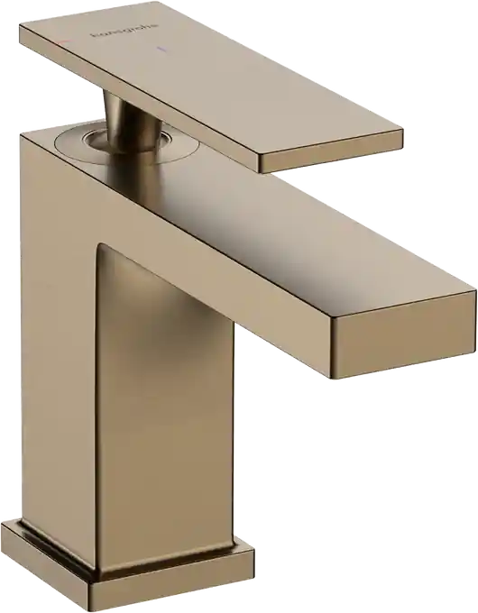 Vedd meg online Hansgrohe Tecturis E egykaros mosdócsaptelep 80, CoolStart EcoSmart, automata lefolyógarnitúrával, szálcsiszolt bronz 73002140Hansgrohe