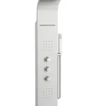 Legkelendőbb Roca Evolution termosztátos hidromasszázs zuhanypanel, matt rozsdamentes acél A5A9B8BC00Roca