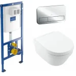 Kedvezmény Villeroy & Boch falsík alatti wc tartály komplett szett SZP-VB2 (92246100, 92249061, 4694HR01)Villeroy & Boch