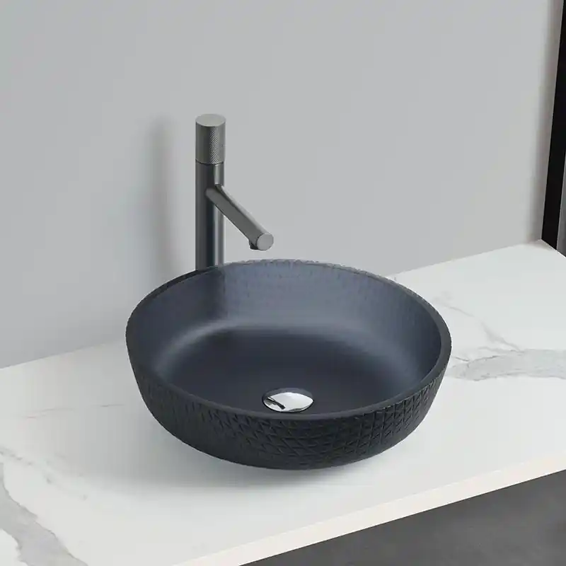 AREZZO design RUBEN üveg mosdó, matt szürke AR-M331Arezzo Design Kedvezmény