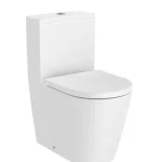 Roca Inspira Round Compact falra tolható Rimless monoblokkos wc csésze, matt fehér A342529620Roca Szuper akció
