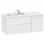 Roca Beyond 120 cm balos fürdőszoba bútor mosdóval, fényes fehér A851391806Roca Azonnali szállítás
