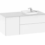 Rendeld meg most Roca Beyond 120 cm jobbos fürdőszoba bútor beépíthető mosdóval, fényes fehér A851413806Roca