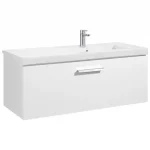 Korlátozott ajánlat Roca Prisma 110 cm fürdőszoba bútor jobbos mosdóval, fényes fehér A855949806Roca