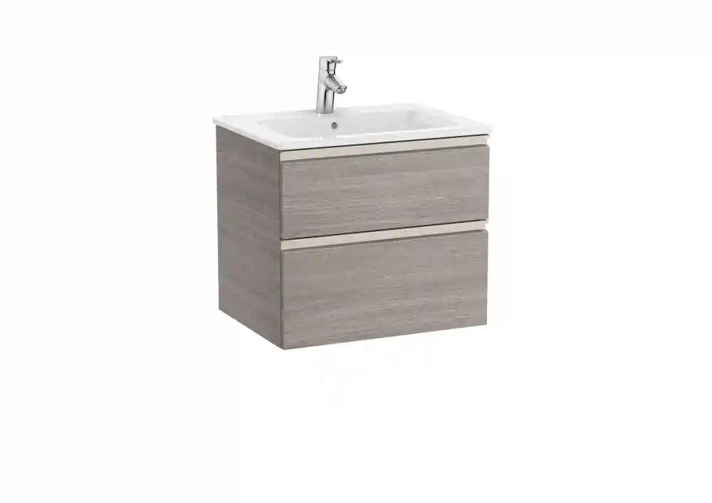 Legnépszerűbb Roca The Gap 60 cm fürdőszoba bútor mosdóval, texturált tölgy A851476402Roca
