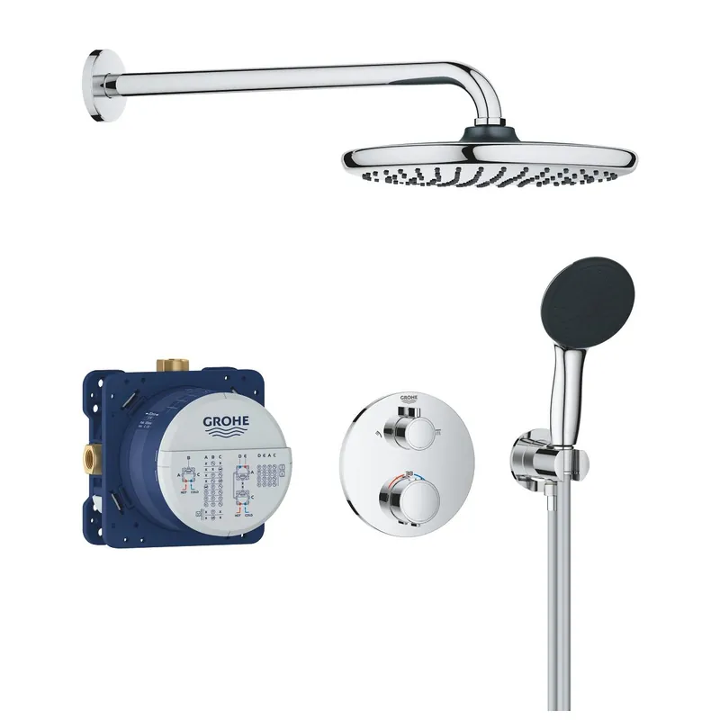Grohe Precision Thermostat falsík alatti zuhanyrendszer Vitalio Start 250 fejzuhannyal 34883000Grohe Kedvezményes ár