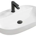 Biztonságos fizetés Rea Aura 60,5x40,5 cm pultra ültethető mosdó, fehér REA-U7900Rea