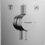 Alacsony ár Hansgrohe DuoTurn Q falsík alatti 2 funkciós csaptelep, króm 75414000Hansgrohe