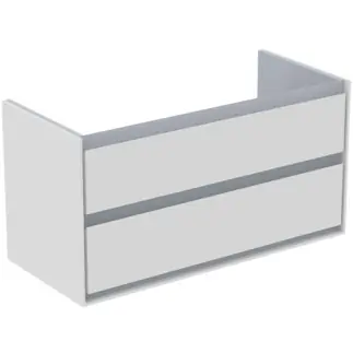 Ideal Standard Connect Air 100 cm fali mosdótartó szekrény 2 fiókkal, fehér/szürke E0821KNIdeal Standard Legnépszerűbb