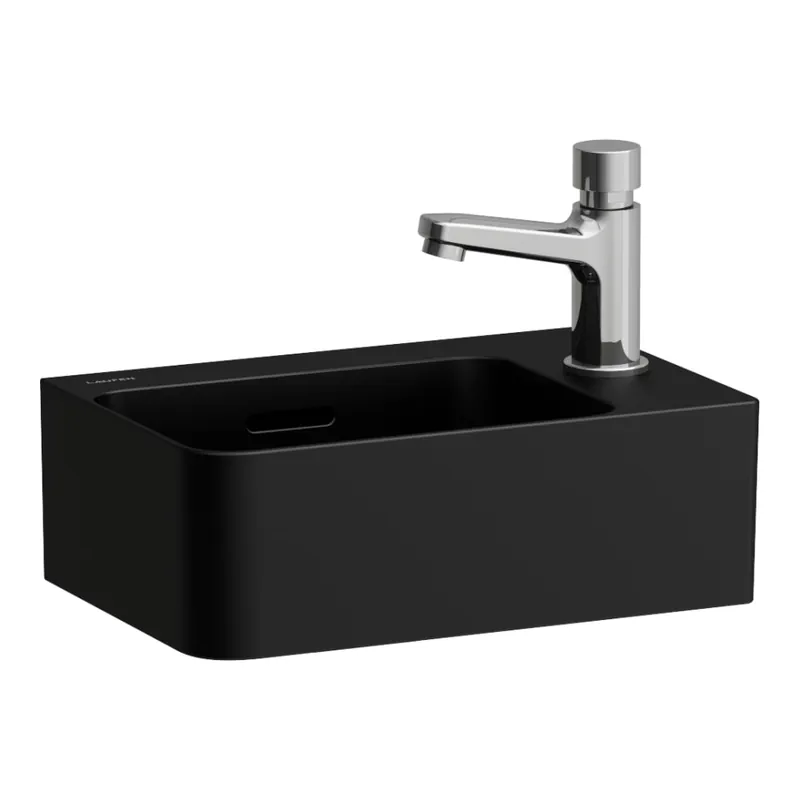 Expressz szállítás Laufen Val 34x22 cm kézmosó, matt fekete H8152807161061Laufen
