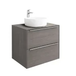 Roca Inspira alsószekrény 60x50 cm 2 fiókkal pultra ültethető mosdóhoz texturált városi tölgy A851079402Roca Kihagyhatatlan ajánlat