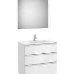Expressz kézbesítés Roca The Gap 80 cm fürdőszobabútor szett, magasfényű fehér A851519806Roca