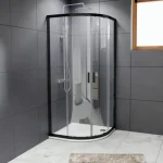Biztonságos fizetés Riho Hamar 2.0 90x90 íves zuhanykabin, matt fekete G007002121Riho