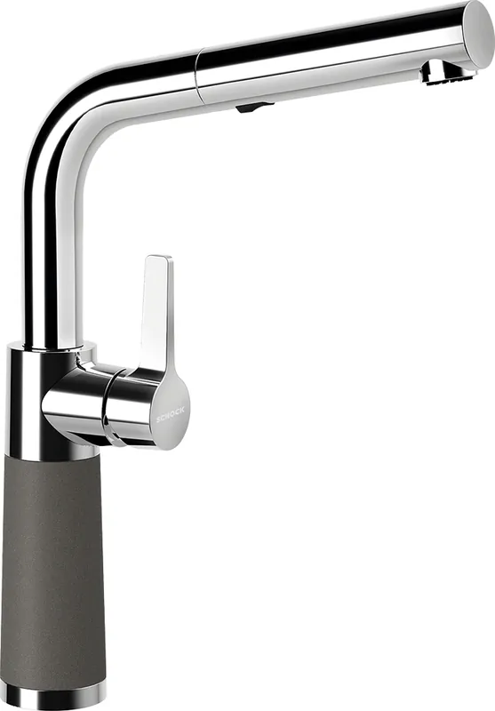 Schock SC-540 Cristalite kihúzható fejes mosogató csaptelep, aszfaltszürke 557120ASPHSCHOCK Gyors kiszállítás