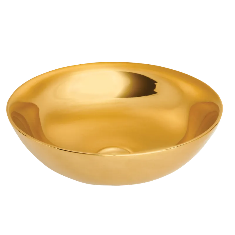 Olcsó Invena Tinos pultra ültethető mosdó 39,5 cm, fényes arany CE-43-009-CInvena