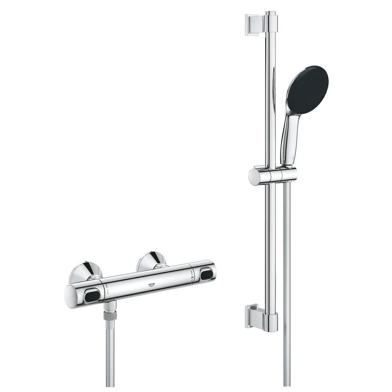 Azonnali szállítás Grohe Precision Flow termosztátos zuhanycsaptelep zuhanyszettel, króm 34800001Grohe