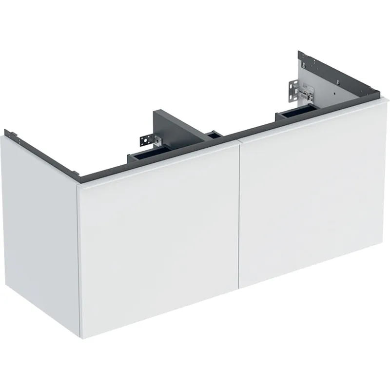 Legkelendőbb Geberit Acanto 120 cm alsó szekrény kétmedencés mosdóhoz, matt fehér 503.007.01.3Geberit