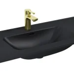 AREZZO design SKAPPA 100 cm mosdó, matt fekete AR-146070Arezzo Design Prémium