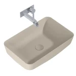 AREZZO design NOMIA 50x39 cm pultra ültethető mosdó, matt beige AR-146051Arezzo Design Legnépszerűbb