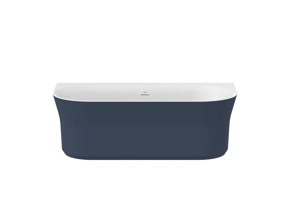 Rendeld meg most Ravak Ypsilon Wall 178x86 cm szabadon álló kád fehér lefolyóval, Deepsea Blue/fehér XC00100070Ravak