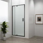 Különleges ajánlat Sapho POLYSAN EASY LINE BLACK 76-90 cm nyílóajtó BRICK üveggel, matt fekete EL1638BPolysan