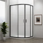 Árengedmény Sapho POLYSAN EASY LINE BLACK 120x90 cm íves zuhanykabin transzparent üveggel, matt fekete EL2715BPolysan