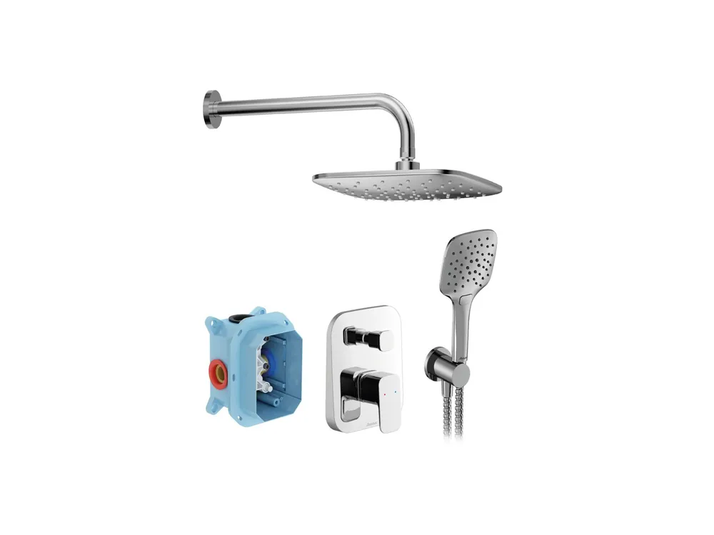 Expressz kézbesítés Ravak 10° Free falsík alatti zuhanyszett R-box-szal TD F 090.00CR.O2.RB070, króm , króm X07S011Ravak