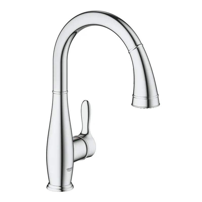 Nézd meg most Grohe Parkfield egykaros mosogatócsap kihúzható kétfunkciós zuhanyfejjel, króm 30215001Grohe
