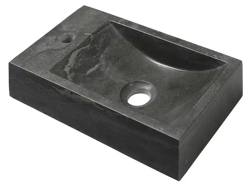 Utolsó esély Sapho BLOK kőmosdó, 40x10x22cm, antracit 2401-38Sapho