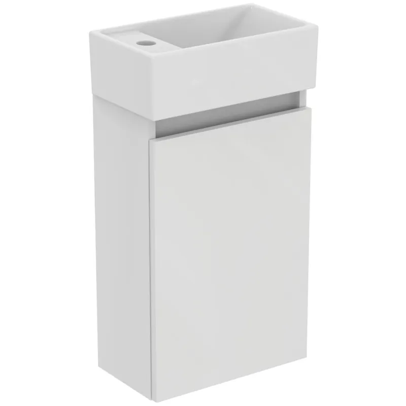 Exkluzív ajánlat Ideal Standard Eurovit+ 35 cm fali szekrény balos mosdóval, magasfényű fehér R0570WGIdeal Standard