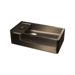 Riho SOLID FROSTED 41x21 cm balos kézmosó, Umber W046003F02Riho Biztonságos fizetés