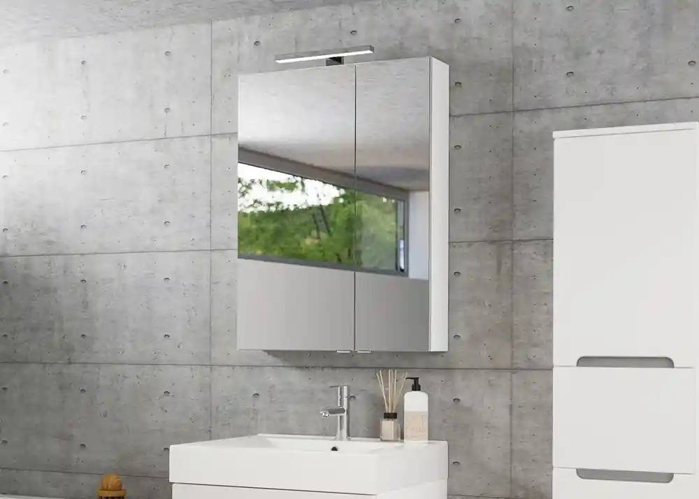 Prémium Tboss Mirror Box Recta 75 tükrös felső szekrény, dióTboss
